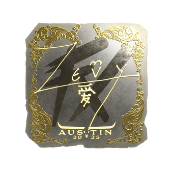 Sticker | zevy (Gold) | Austin 2025 CS2 skin