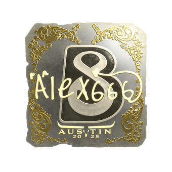 Sticker | alex666 (Gold) | Austin 2025 CS2 skin
