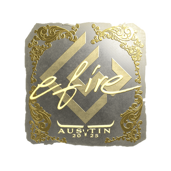 Sticker | efire (Gold) | Austin 2025 CS2 skin