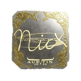 Sticker | nicx (Gold) | Austin 2025 CS2 skin