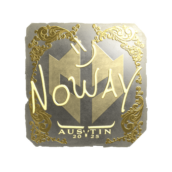 Sticker | noway (Gold) | Austin 2025 CS2 skin