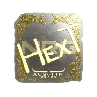 Sticker | HexT (Gold) | Austin 2025 CS2 skin