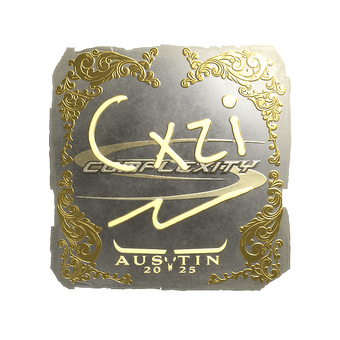 Sticker | Cxzi (Gold) | Austin 2025 CS2 skin