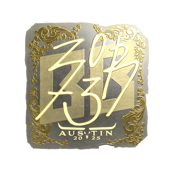 Sticker | zorte (Gold) | Austin 2025 CS2 skin