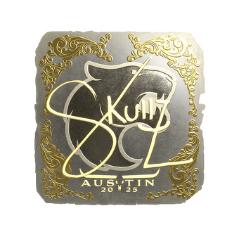 Sticker | skullz (Gold) | Austin 2025 CS2 skin