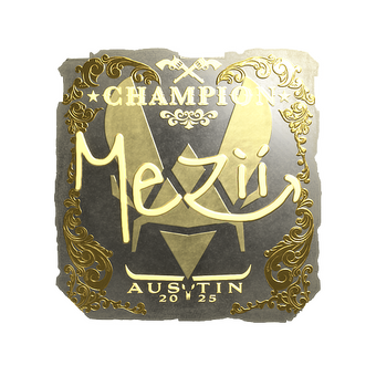 Sticker | mezii (Gold, Champion) | Austin 2025 CS2 skin
