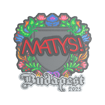 Sticker | MATYS (Embroidered) | Budapest 2025 CS2 skin