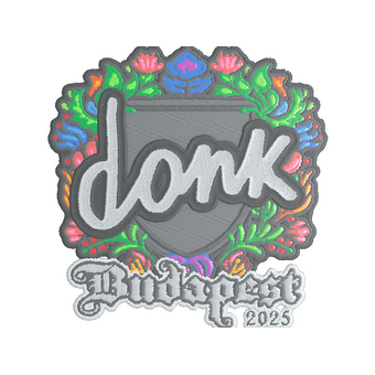 Sticker | donk (Embroidered) | Budapest 2025 CS2 skin