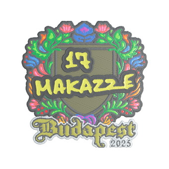 Sticker | makazze (Embroidered) | Budapest 2025 CS2 skin