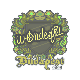 Sticker | w0nderful | Budapest 2025 CS2 skin