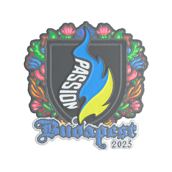 Sticker | Passion UA (Embroidered) | Budapest 2025 CS2 skin