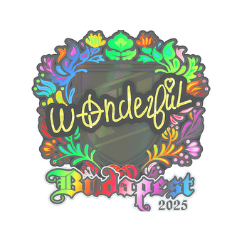 Sticker | w0nderful (Holo) | Budapest 2025 CS2 skin