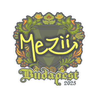 Sticker | mezii | Budapest 2025 CS2 skin