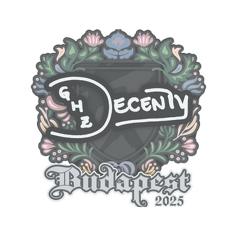 Sticker | decenty | Budapest 2025 CS2 skin