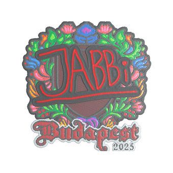 Sticker | jabbi (Embroidered) | Budapest 2025 CS2 skin
