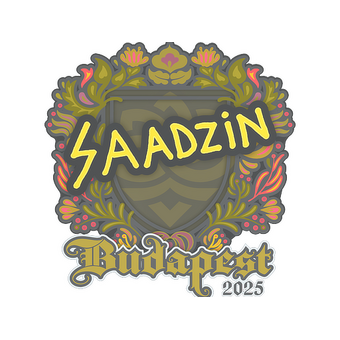 Sticker | saadzin | Budapest 2025 CS2 skin