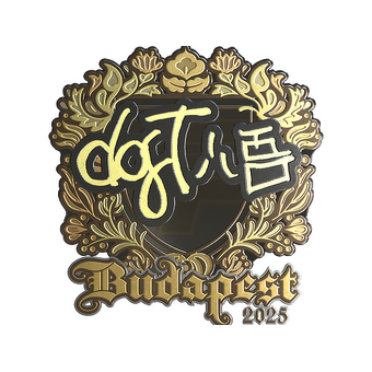 Sticker | dgt (Gold) | Budapest 2025 CS2 skin