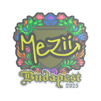 Sticker | mezii (Embroidered) | Budapest 2025 CS2 skin