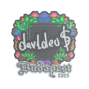 Sticker | dav1deuS (Embroidered) | Budapest 2025 CS2 skin