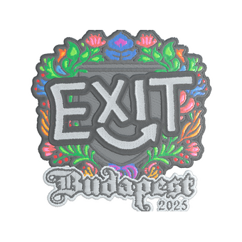 Sticker | exit (Embroidered) | Budapest 2025 CS2 skin