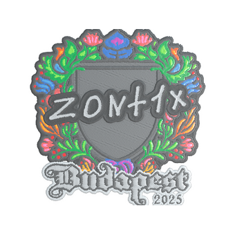 Sticker | zont1x (Embroidered) | Budapest 2025 CS2 skin