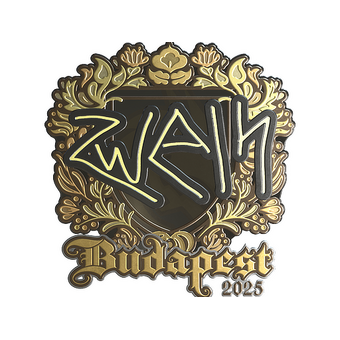 Sticker | zweih (Gold) | Budapest 2025 CS2 skin
