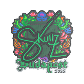 Sticker | skullz (Embroidered) | Budapest 2025 CS2 skin