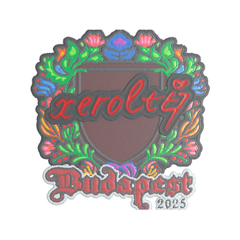 Sticker | xerolte (Embroidered) | Budapest 2025 CS2 skin