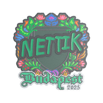 Sticker | nettik (Embroidered) | Budapest 2025 CS2 skin
