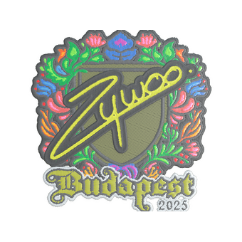 Sticker | ZywOo (Embroidered) | Budapest 2025 CS2 skin