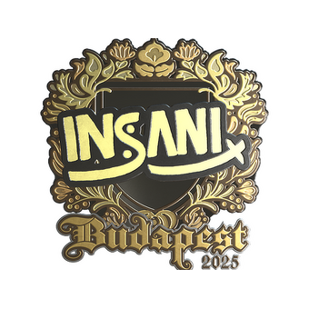 Sticker | insani (Gold) | Budapest 2025 CS2 skin
