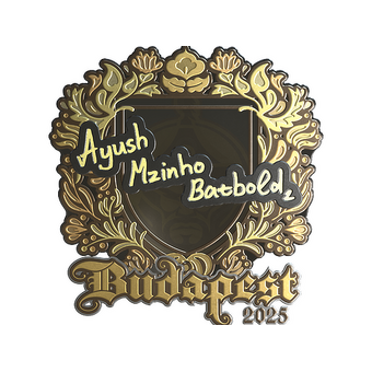 Sticker | mzinho (Gold) | Budapest 2025 CS2 skin