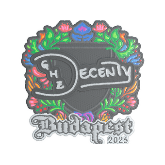Sticker | decenty (Embroidered) | Budapest 2025 CS2 skin