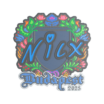 Sticker | nicx (Embroidered) | Budapest 2025 CS2 skin