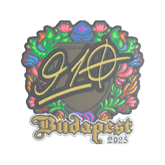 Sticker | 910 (Embroidered) | Budapest 2025 CS2 skin