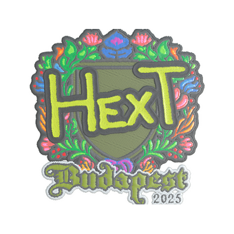 Sticker | HexT (Embroidered) | Budapest 2025 CS2 skin