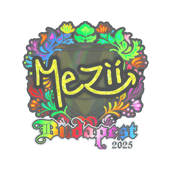 Sticker | mezii (Holo) | Budapest 2025 CS2 skin