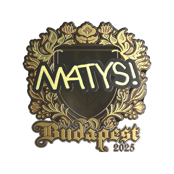 Sticker | MATYS (Gold) | Budapest 2025 CS2 skin