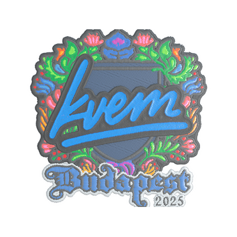 Sticker | Kvem (Embroidered) | Budapest 2025 CS2 skin