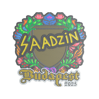 Sticker | saadzin (Embroidered) | Budapest 2025 CS2 skin