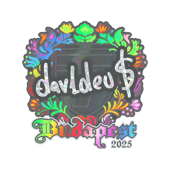 Sticker | dav1deuS (Holo) | Budapest 2025 CS2 skin