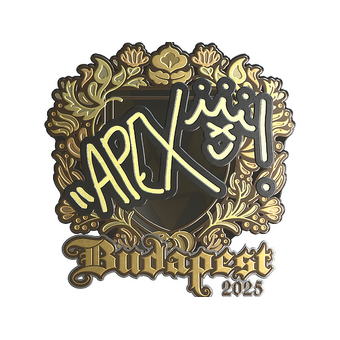 Sticker | apEX (Gold) | Budapest 2025 CS2 skin