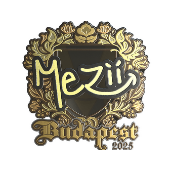 Sticker | mezii (Gold) | Budapest 2025 CS2 skin
