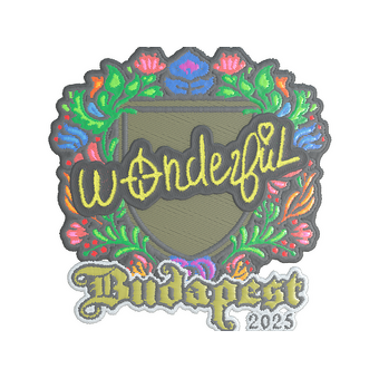 Sticker | w0nderful (Embroidered) | Budapest 2025 CS2 skin