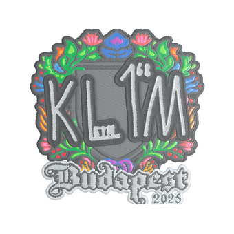 Sticker | kl1m (Embroidered) | Budapest 2025 CS2 skin