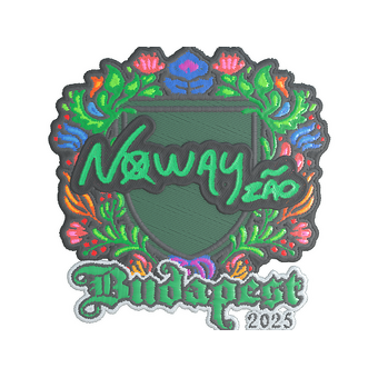 Sticker | noway (Embroidered) | Budapest 2025 CS2 skin