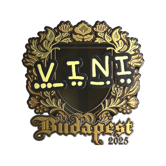 Sticker | VINI (Gold) | Budapest 2025 CS2 skin