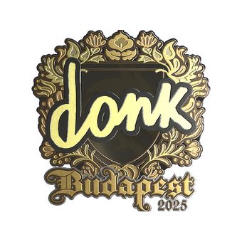 Sticker | donk (Gold) | Budapest 2025 CS2 skin