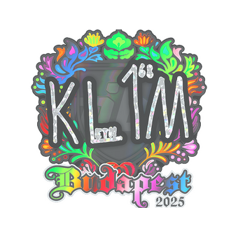 Sticker | kl1m (Holo) | Budapest 2025 CS2 skin