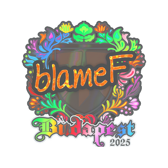 Sticker | blameF (Holo) | Budapest 2025 CS2 skin